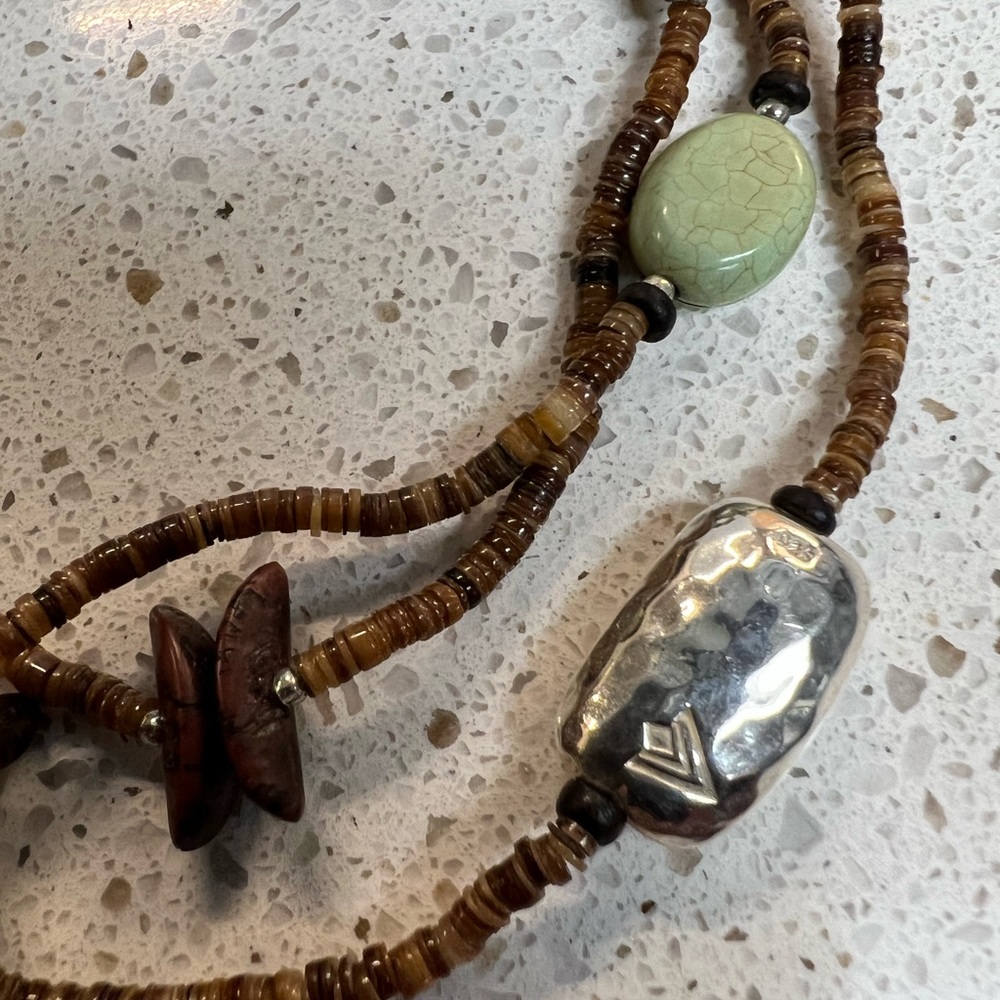 Silpada Green & Blue Howlite, Jasper, Copper & Wood beads, & More Beads. - Picture 3 of 3